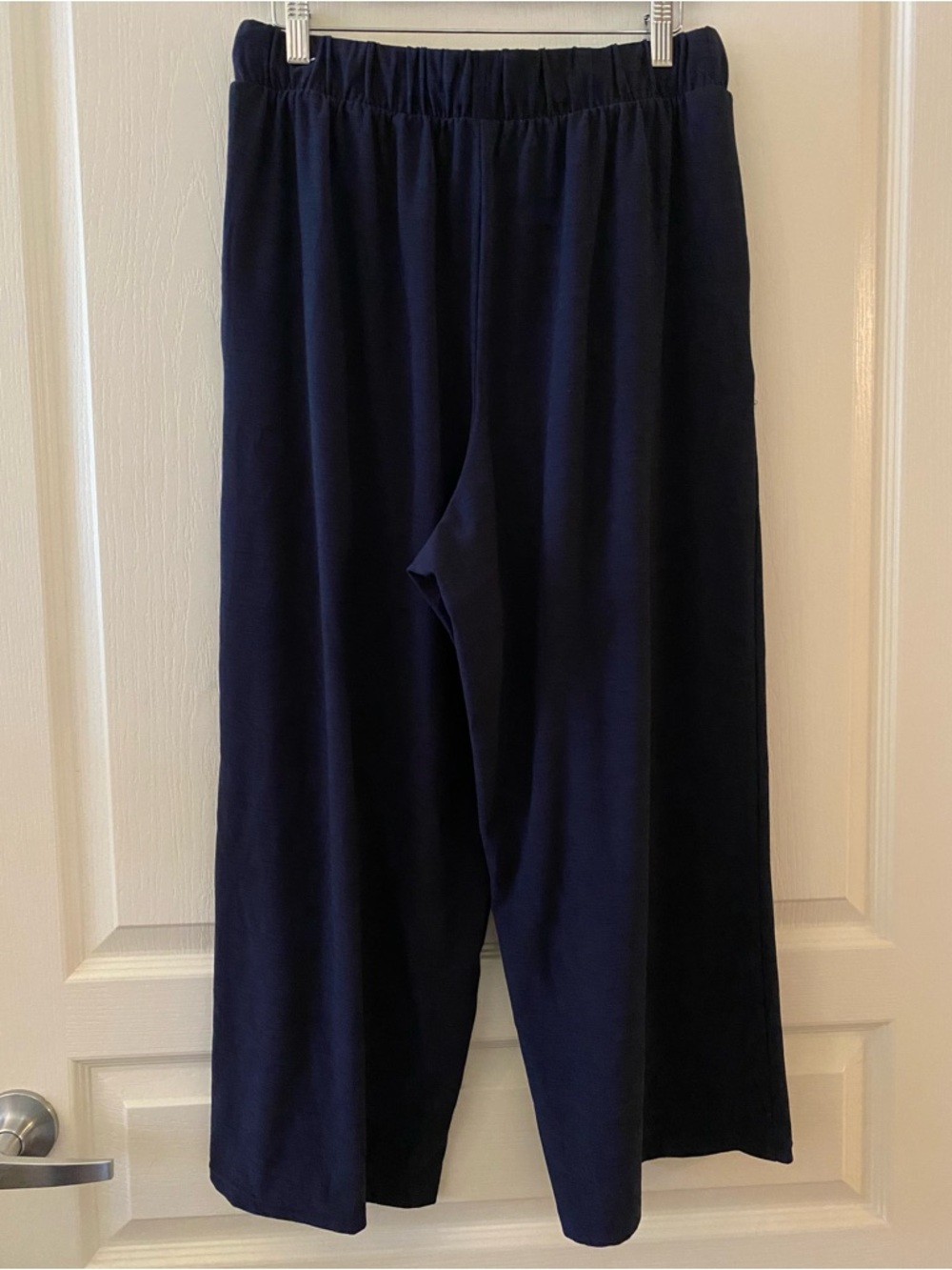 OLD NAVY High Waisted Wide Leg Crop Pant in Navy - M - Picture 4 of 12